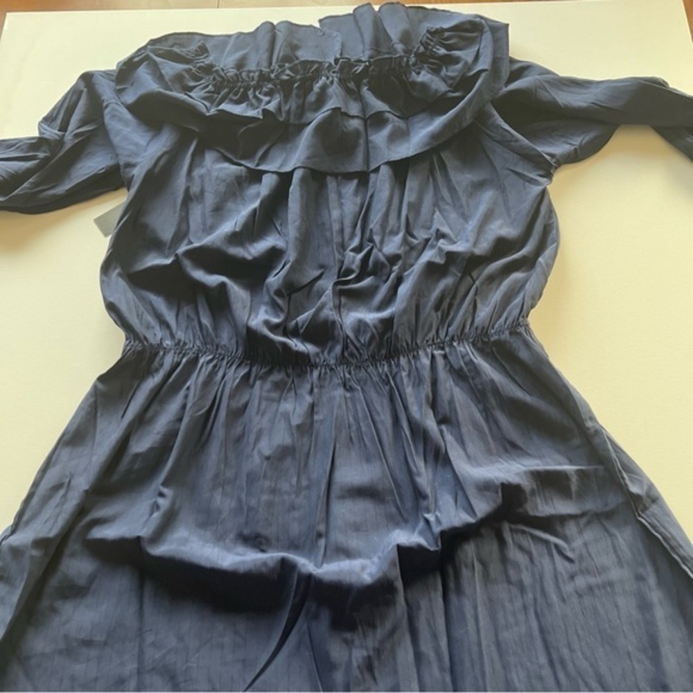 NWT Elliott & Vine Dress Women’s Navy Blue Chambray Size 2XL (A4) - Picture 7 of 7